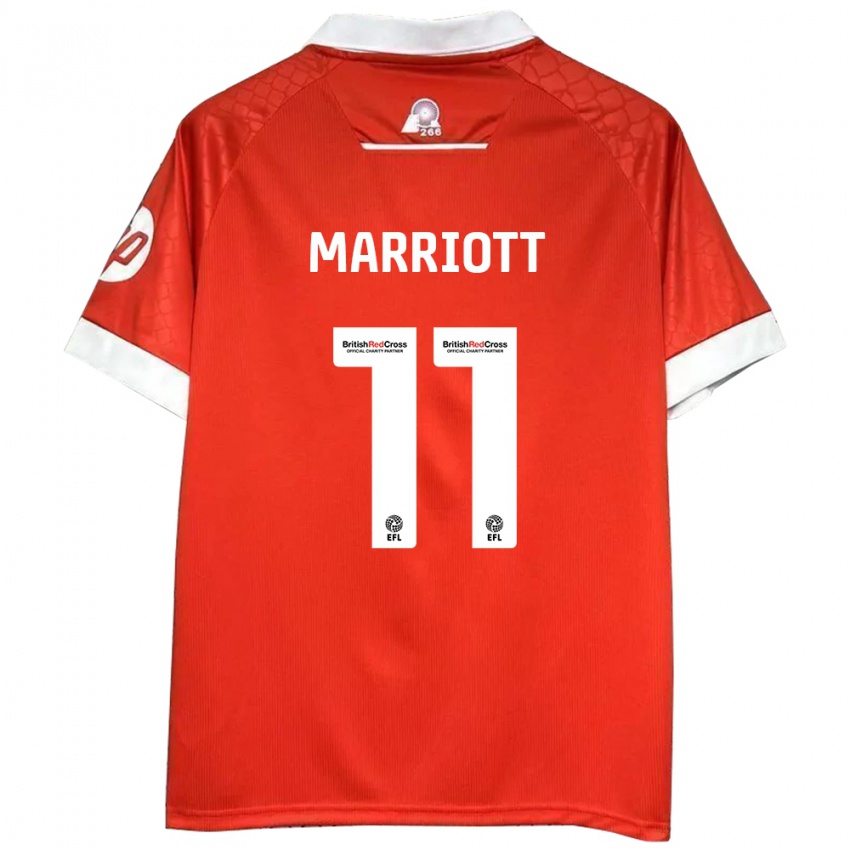 Niño Camiseta Jack Marriott #11 Rojo Blanco 1ª Equipación 2024/25 La Camisa Argentina