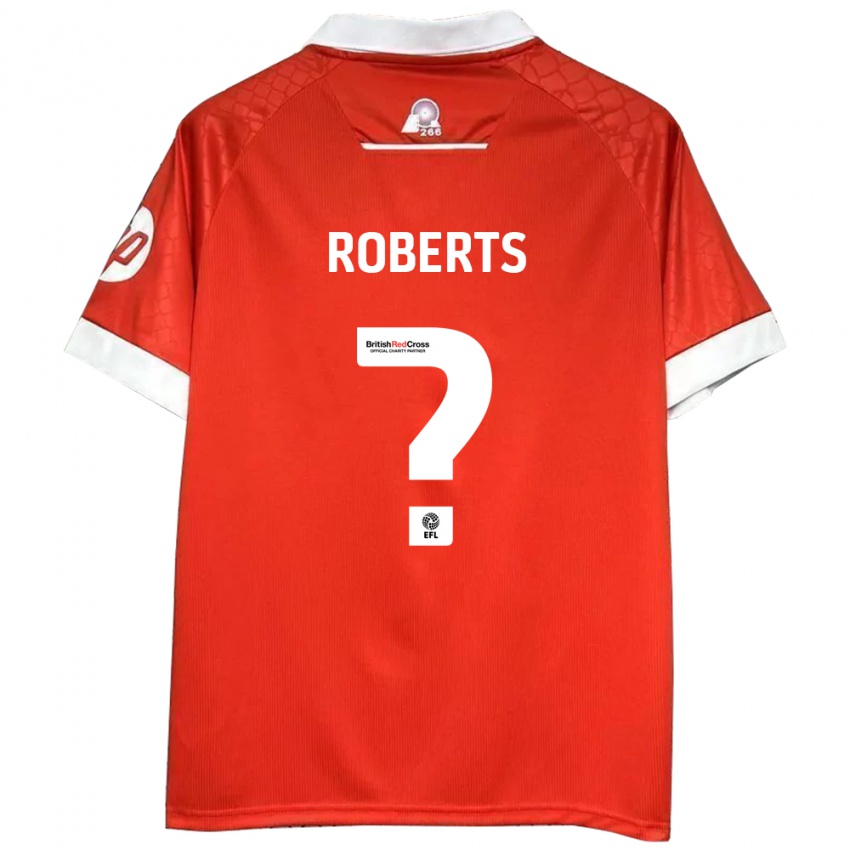 Niño Camiseta Hari Roberts #0 Rojo Blanco 1ª Equipación 2024/25 La Camisa Argentina