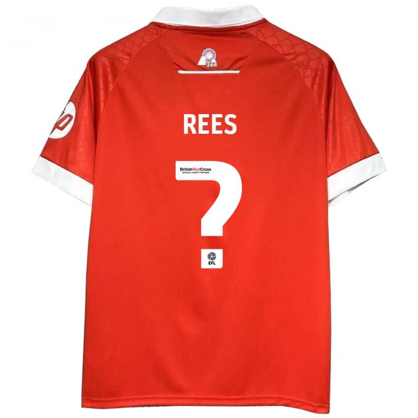 Niño Camiseta Joe Rees #0 Rojo Blanco 1ª Equipación 2024/25 La Camisa Argentina