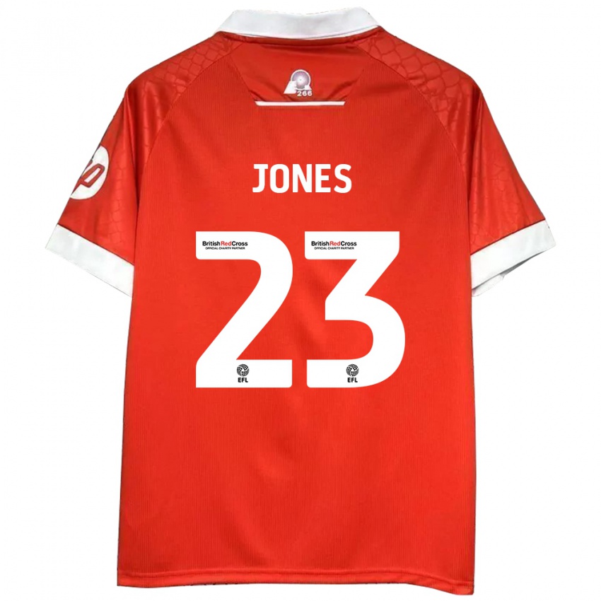 Niño Camiseta Ruby Jones #23 Rojo Blanco 1ª Equipación 2024/25 La Camisa Argentina