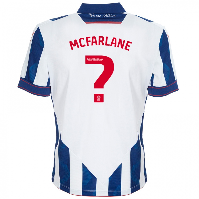 Niño Camiseta Ellie Mcfarlane #0 Blanco Azul Oscuro 1ª Equipación 2024/25 La Camisa Argentina