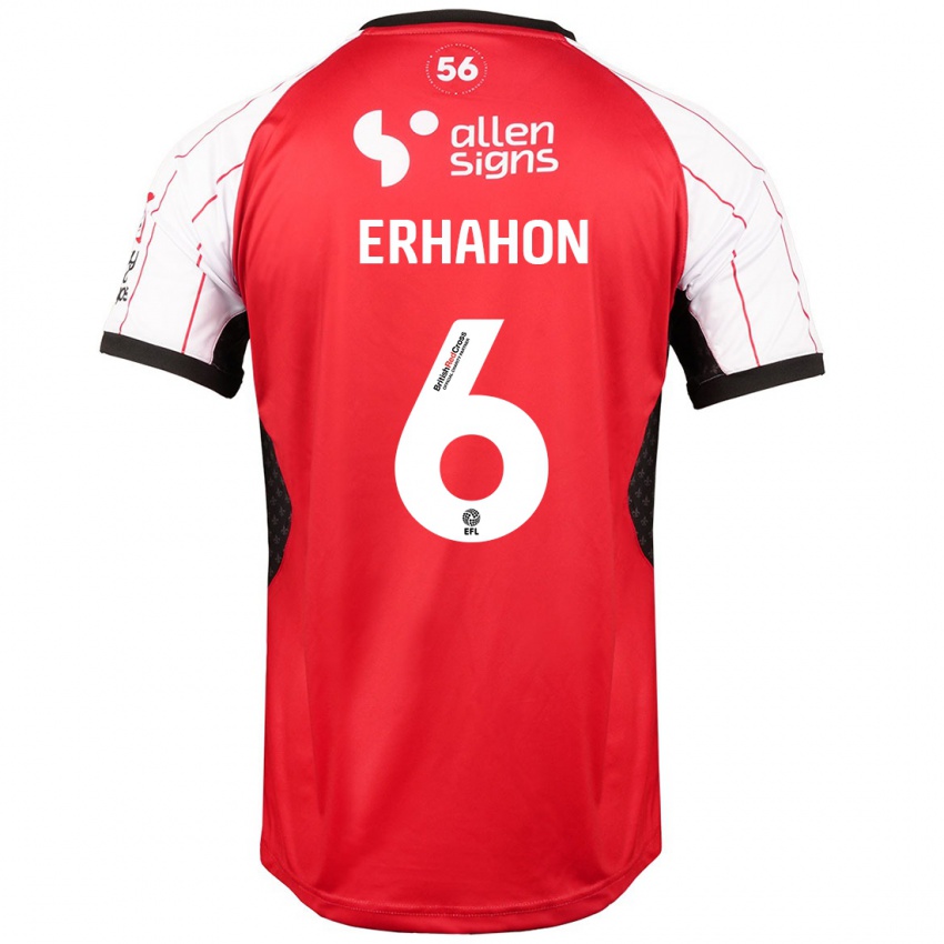 Niño Camiseta Ethan Erhahon #6 Blanco 1ª Equipación 2024/25 La Camisa Argentina