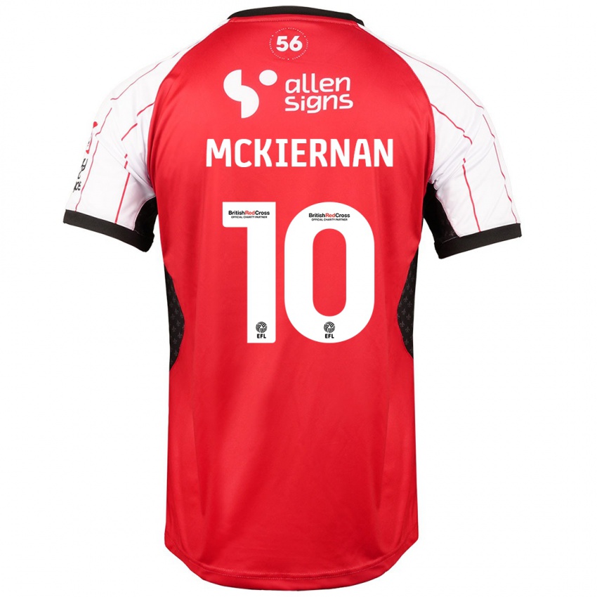 Niño Camiseta Jj Mckiernan #10 Blanco 1ª Equipación 2024/25 La Camisa Argentina