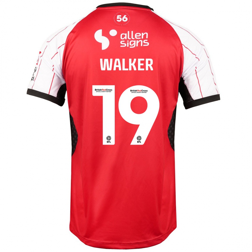 Niño Camiseta Tyler Walker #19 Blanco 1ª Equipación 2024/25 La Camisa Argentina