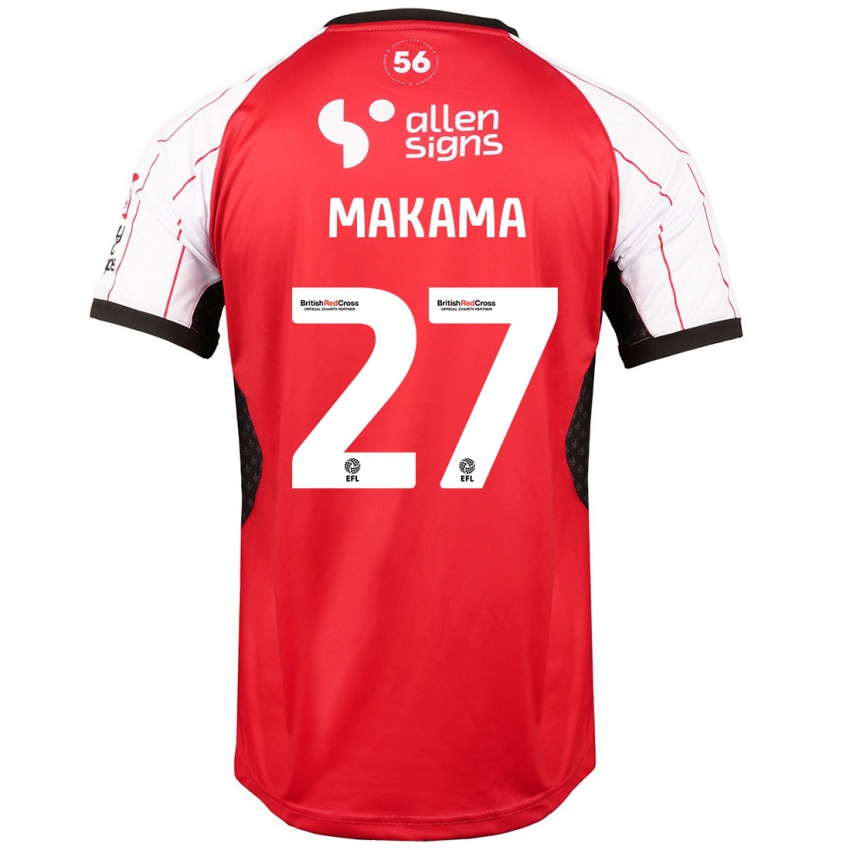 Niño Camiseta Jovon Makama #27 Blanco 1ª Equipación 2024/25 La Camisa Argentina