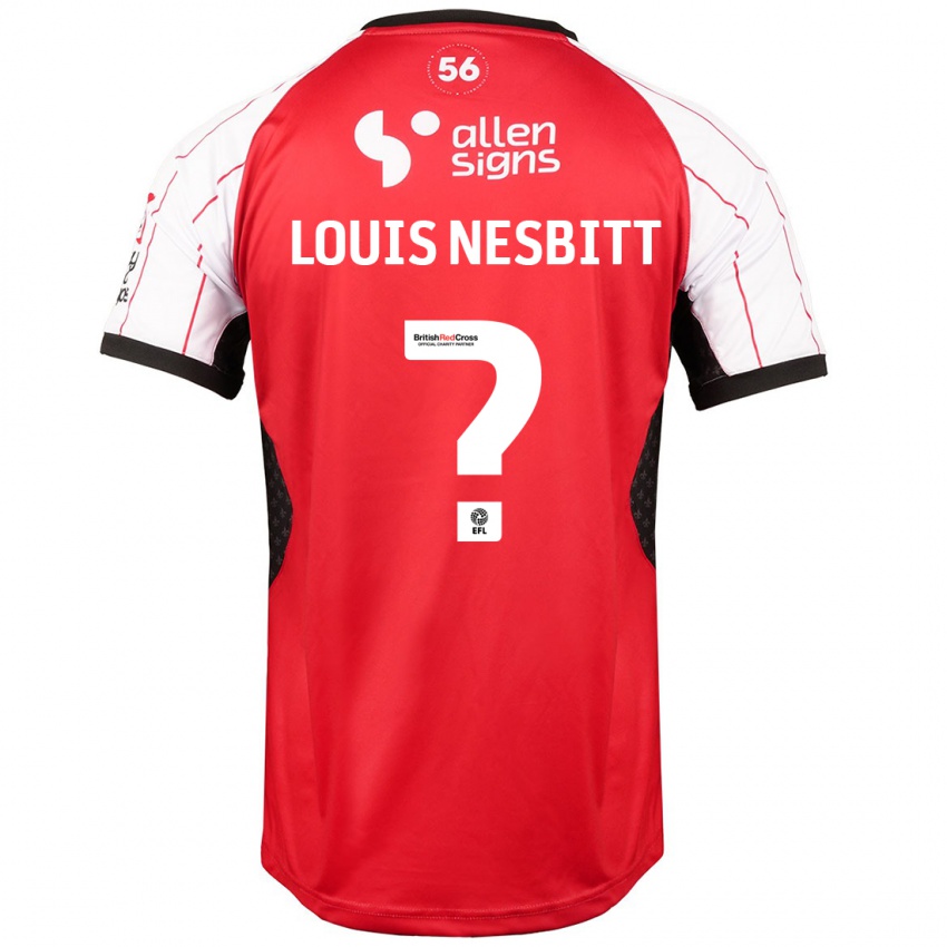 Niño Camiseta Louis Nesbitt #0 Blanco 1ª Equipación 2024/25 La Camisa Argentina