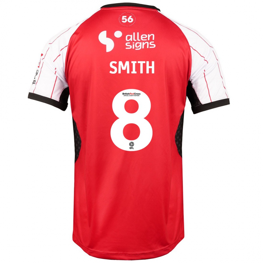 Niño Camiseta Alistair Smith #8 Blanco 1ª Equipación 2024/25 La Camisa Argentina