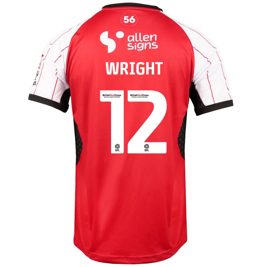 Niño Camiseta Jordan Wright #12 Blanco 1ª Equipación 2024/25 La Camisa Argentina