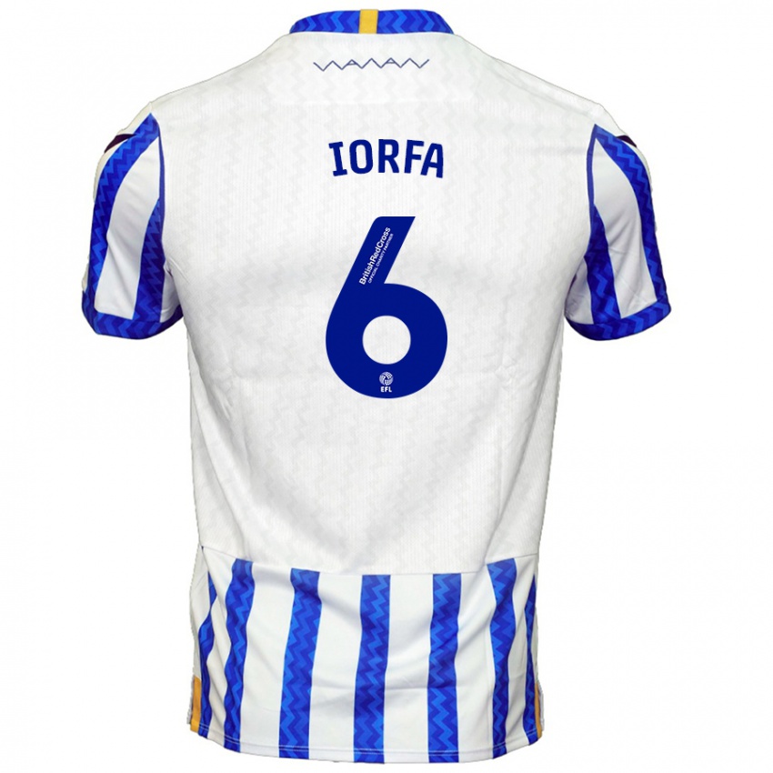 Niño Camiseta Dominic Iorfa #6 Azul Blanco 1ª Equipación 2024/25 La Camisa Argentina