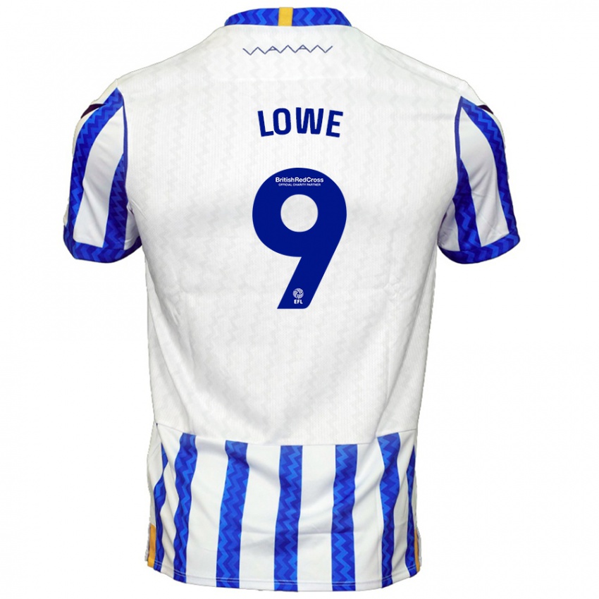 Niño Camiseta Jamal Lowe #9 Azul Blanco 1ª Equipación 2024/25 La Camisa Argentina