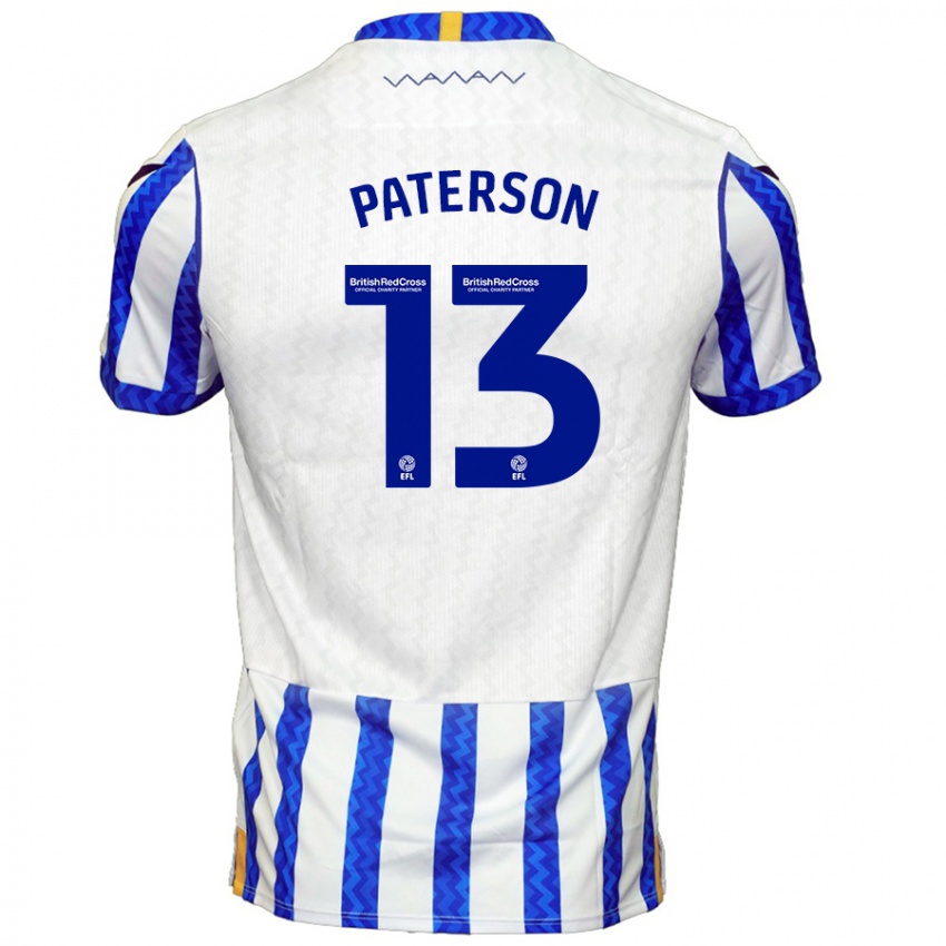 Niño Camiseta Callum Paterson #13 Azul Blanco 1ª Equipación 2024/25 La Camisa Argentina