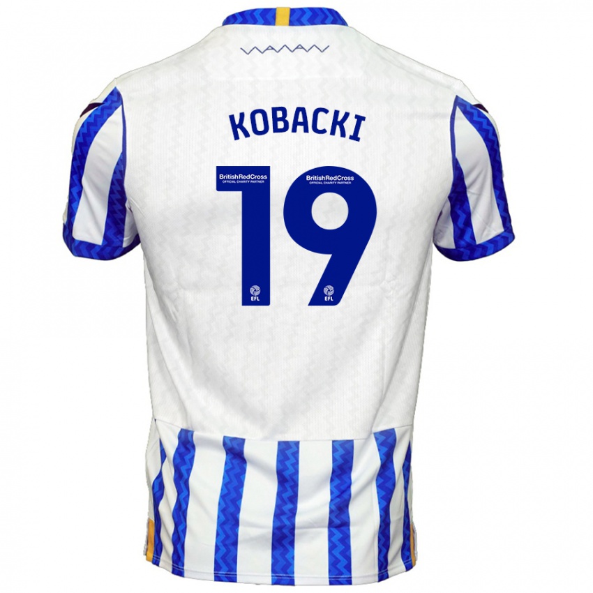 Niño Camiseta Olaf Kobacki #19 Azul Blanco 1ª Equipación 2024/25 La Camisa Argentina