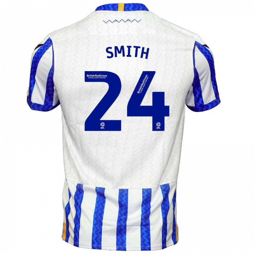 Niño Camiseta Michael Smith #24 Azul Blanco 1ª Equipación 2024/25 La Camisa Argentina