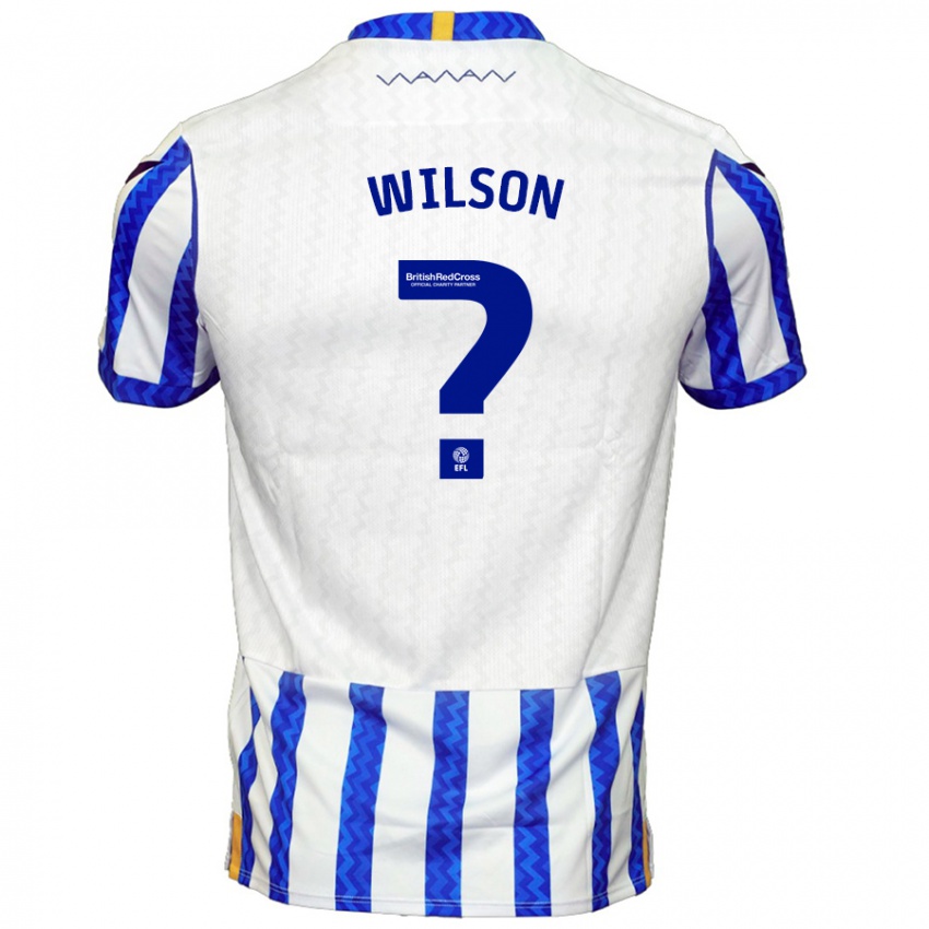 Niño Camiseta Ryan Wilson #0 Azul Blanco 1ª Equipación 2024/25 La Camisa Argentina