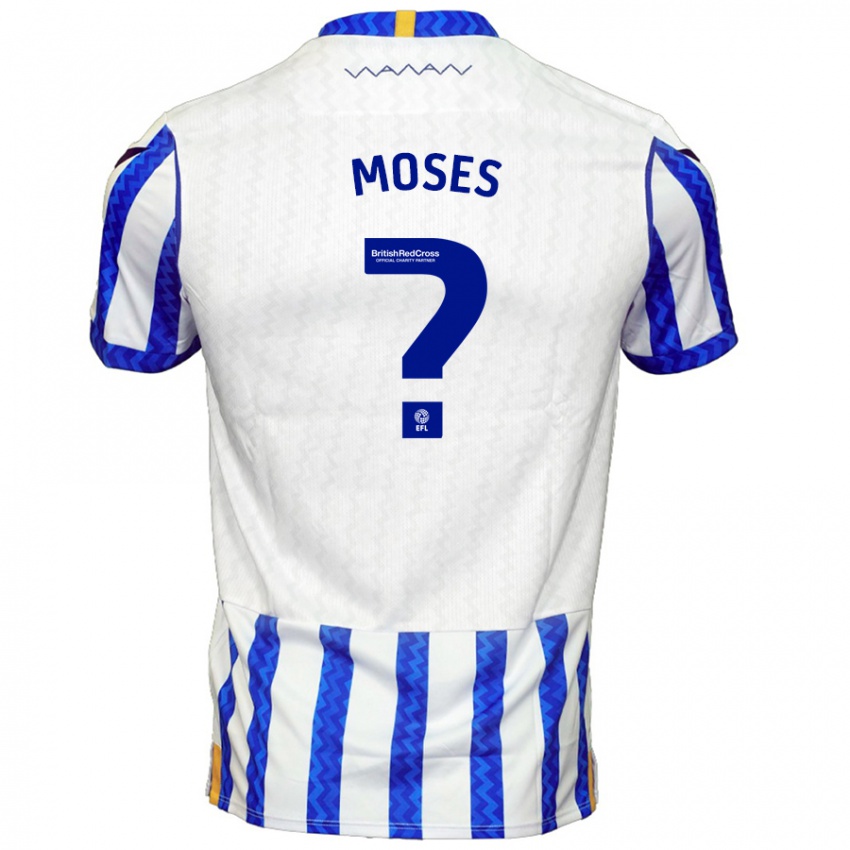 Niño Camiseta Devlan Moses #0 Azul Blanco 1ª Equipación 2024/25 La Camisa Argentina