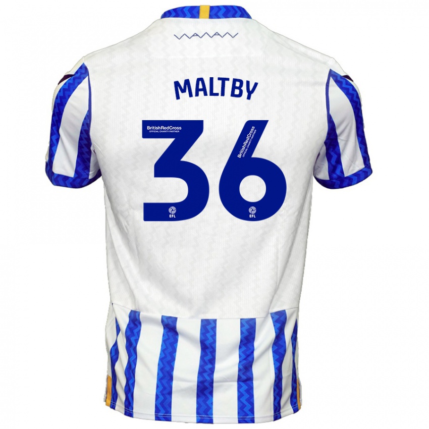 Niño Camiseta Mackenzie Maltby #36 Azul Blanco 1ª Equipación 2024/25 La Camisa Argentina