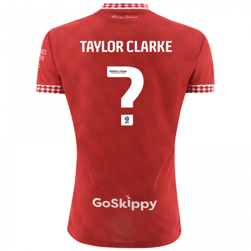 Niño Camiseta Omar Taylor-Clarke #0 Rojo 1ª Equipación 2024/25 La Camisa Argentina