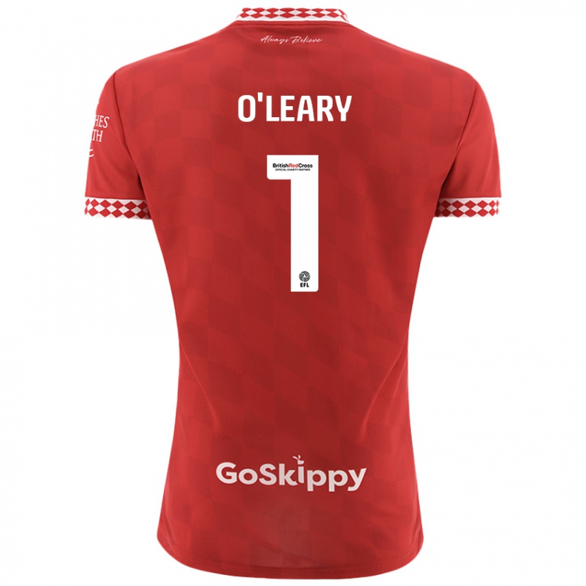 Niño Camiseta Max O'leary #1 Rojo 1ª Equipación 2024/25 La Camisa Argentina