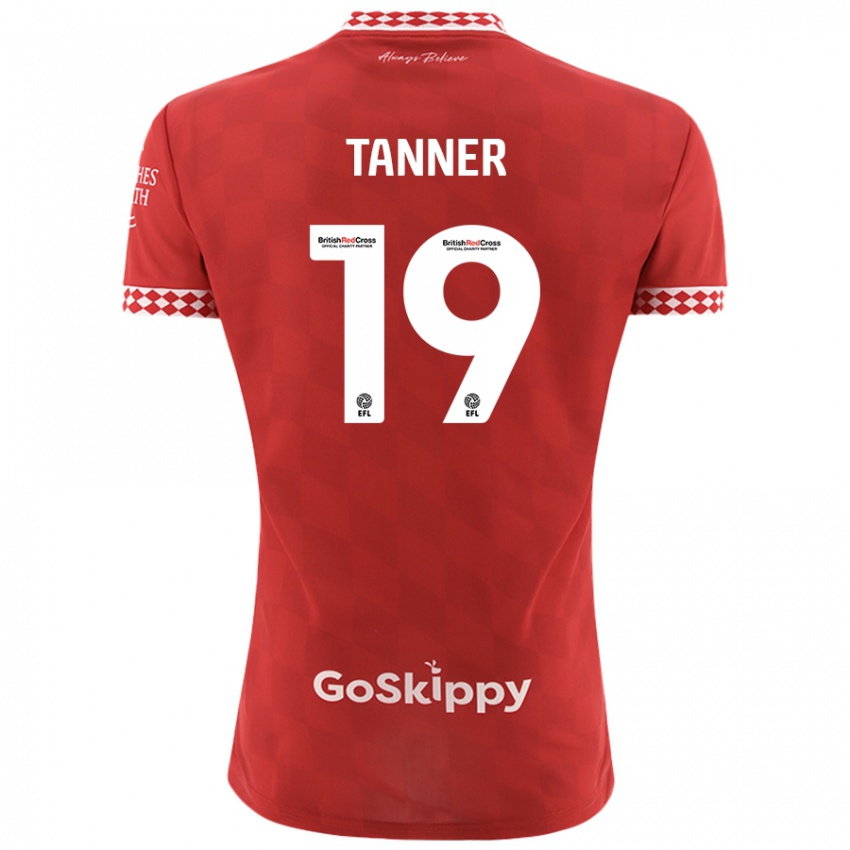 Niño Camiseta George Tanner #19 Rojo 1ª Equipación 2024/25 La Camisa Argentina