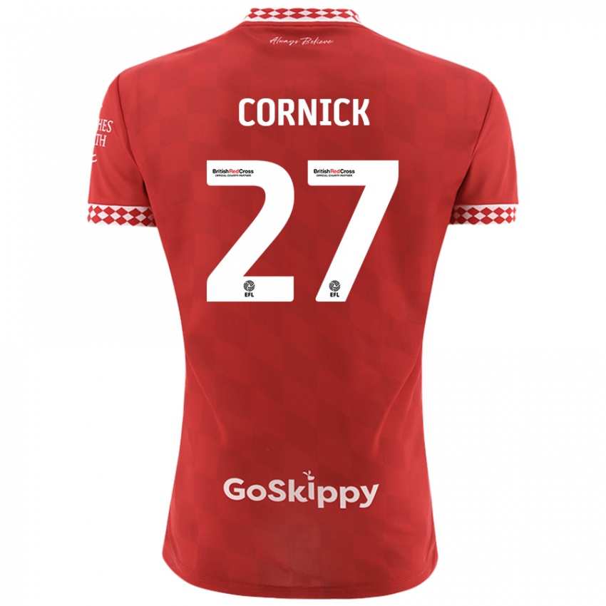 Niño Camiseta Harry Cornick #27 Rojo 1ª Equipación 2024/25 La Camisa Argentina