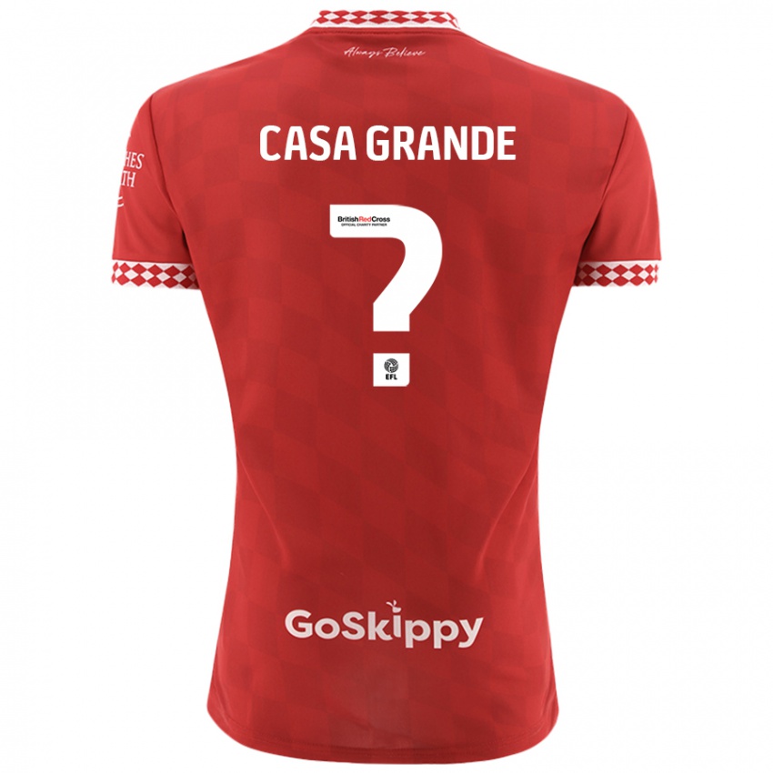 Niño Camiseta Josey Casa-Grande #0 Rojo 1ª Equipación 2024/25 La Camisa Argentina