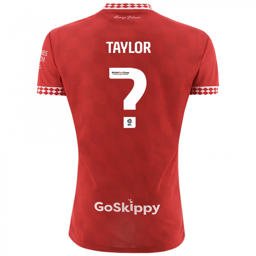 Niño Camiseta Archie Taylor #0 Rojo 1ª Equipación 2024/25 La Camisa Argentina