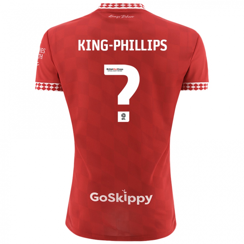 Niño Camiseta Zac King-Phillips #0 Rojo 1ª Equipación 2024/25 La Camisa Argentina