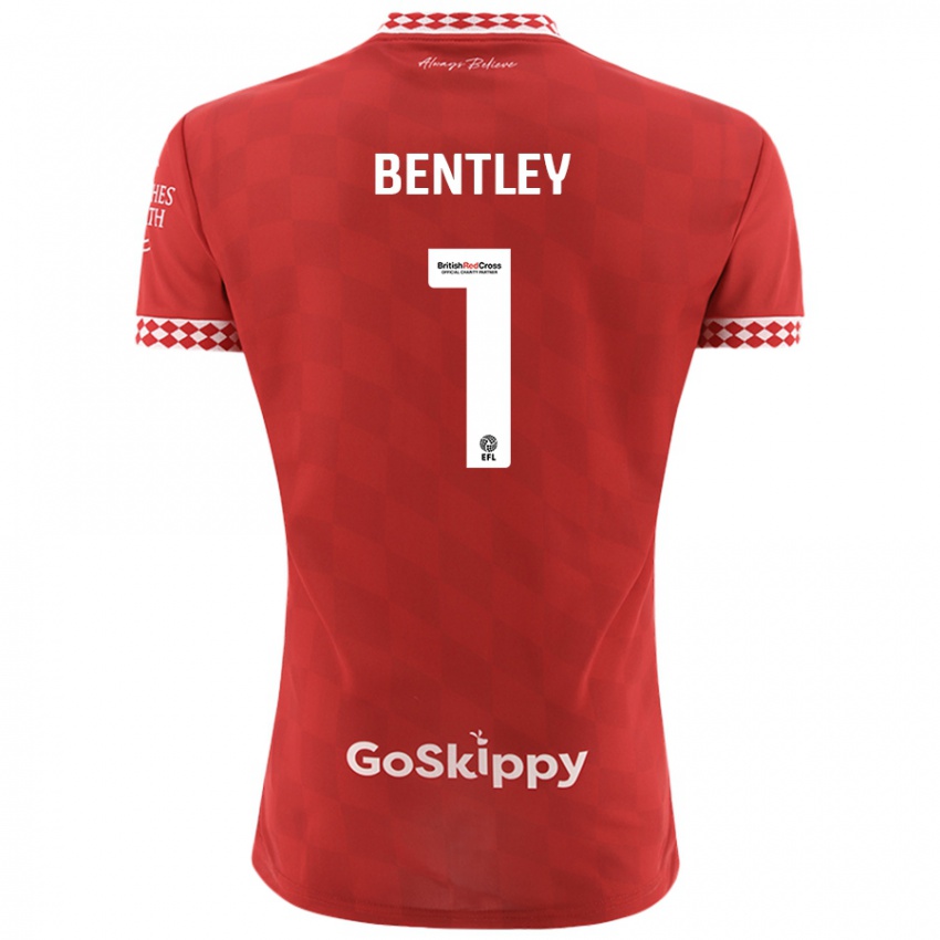 Niño Camiseta Fran Bentley #1 Rojo 1ª Equipación 2024/25 La Camisa Argentina