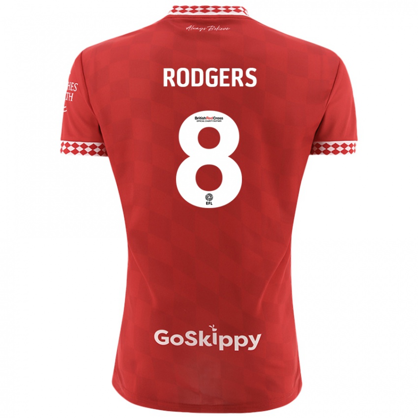 Niño Camiseta Amy Rodgers #8 Rojo 1ª Equipación 2024/25 La Camisa Argentina