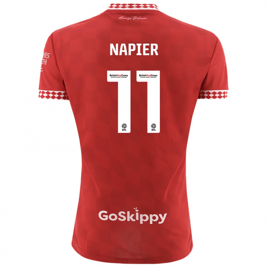 Niño Camiseta Jamie-Lee Napier #11 Rojo 1ª Equipación 2024/25 La Camisa Argentina