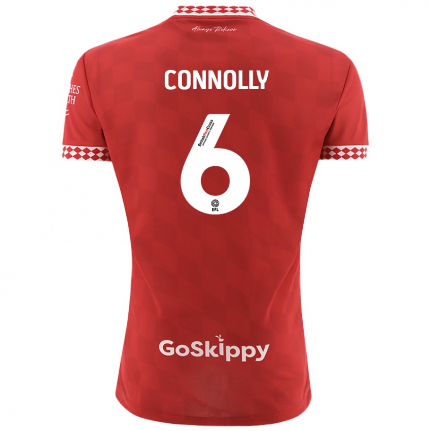 Niño Camiseta Megan Connolly #6 Rojo 1ª Equipación 2024/25 La Camisa Argentina