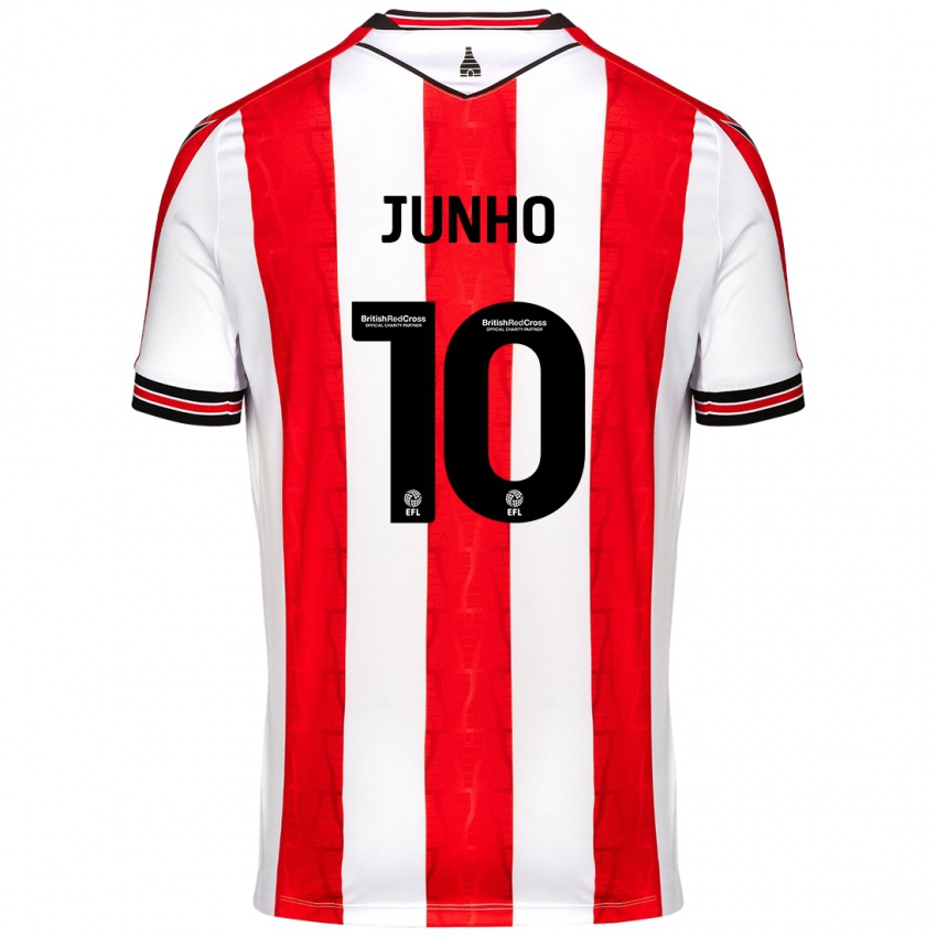 Niño Camiseta Joon-Ho Bae #10 Rojo Blanco 1ª Equipación 2024/25 La Camisa Argentina