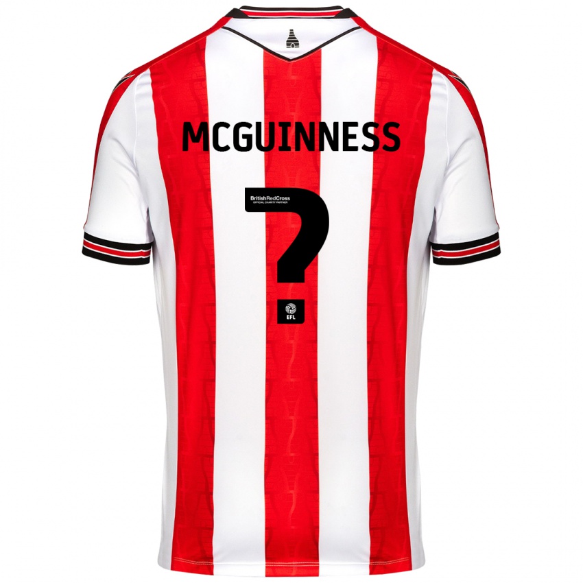 Niño Camiseta Dara Mcguinness #0 Rojo Blanco 1ª Equipación 2024/25 La Camisa Argentina