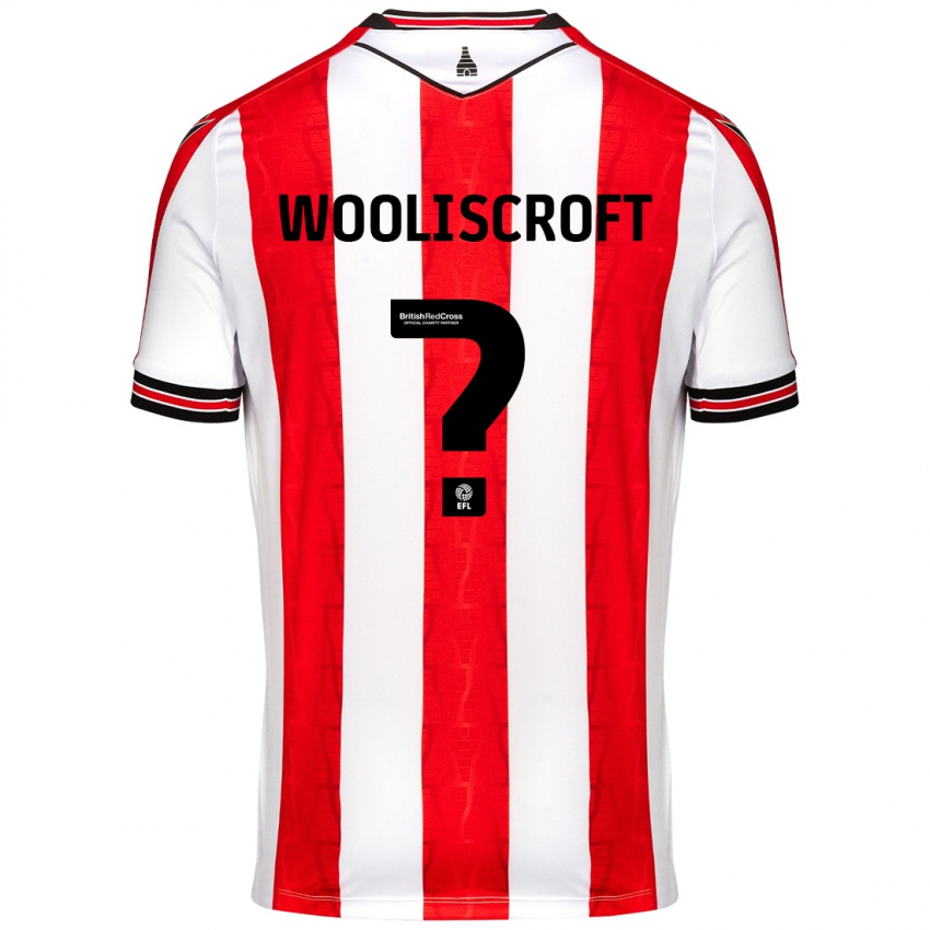 Niño Camiseta Morgan Wooliscroft #0 Rojo Blanco 1ª Equipación 2024/25 La Camisa Argentina