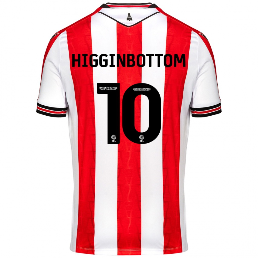 Niño Camiseta Alice Higginbottom #10 Rojo Blanco 1ª Equipación 2024/25 La Camisa Argentina