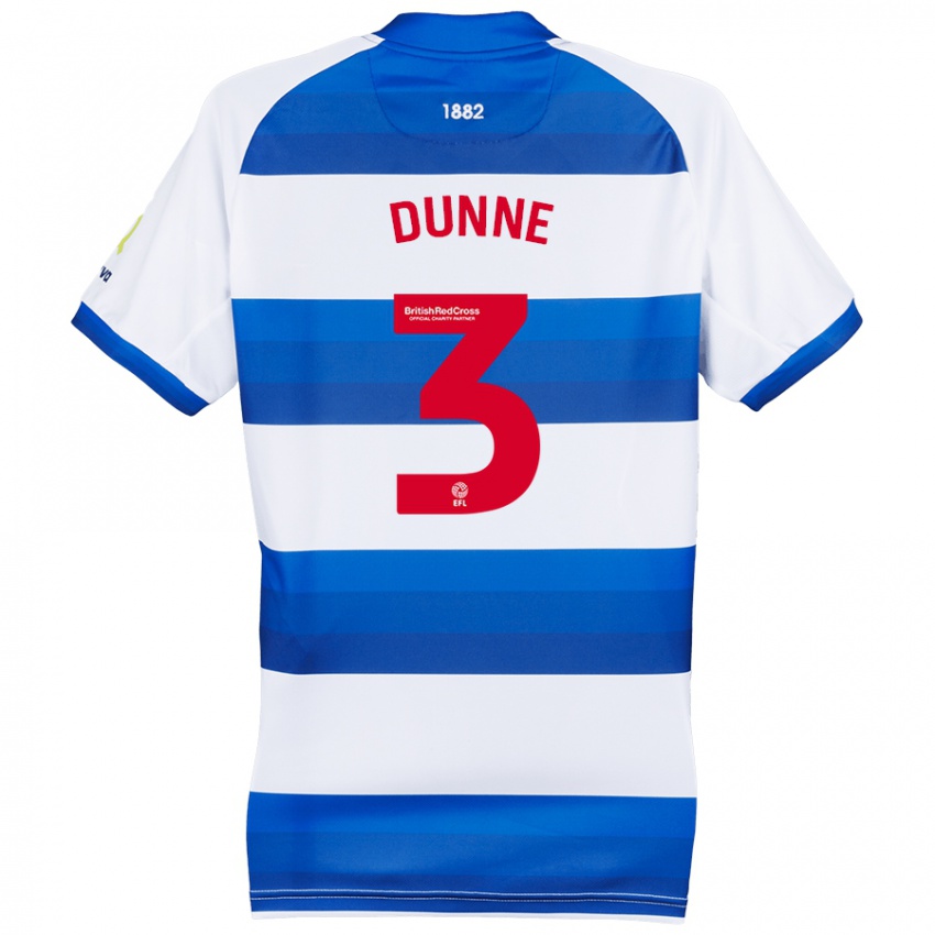 Niño Camiseta Jimmy Dunne #3 Blanco Azul 1ª Equipación 2024/25 La Camisa Argentina