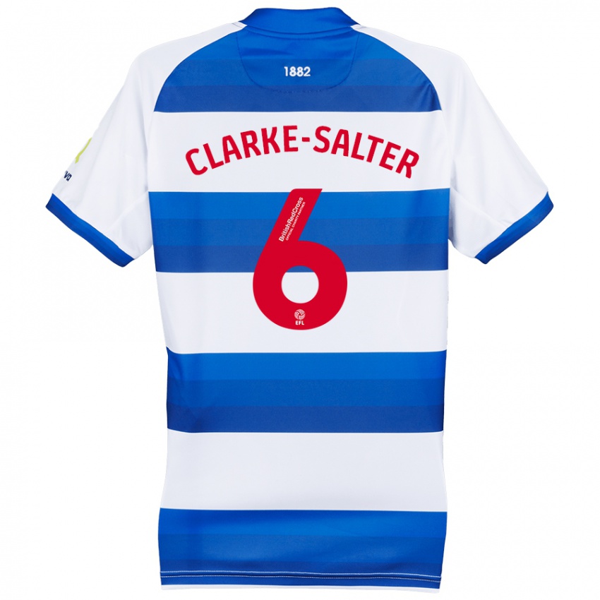 Niño Camiseta Jake Clarke-Salter #6 Blanco Azul 1ª Equipación 2024/25 La Camisa Argentina