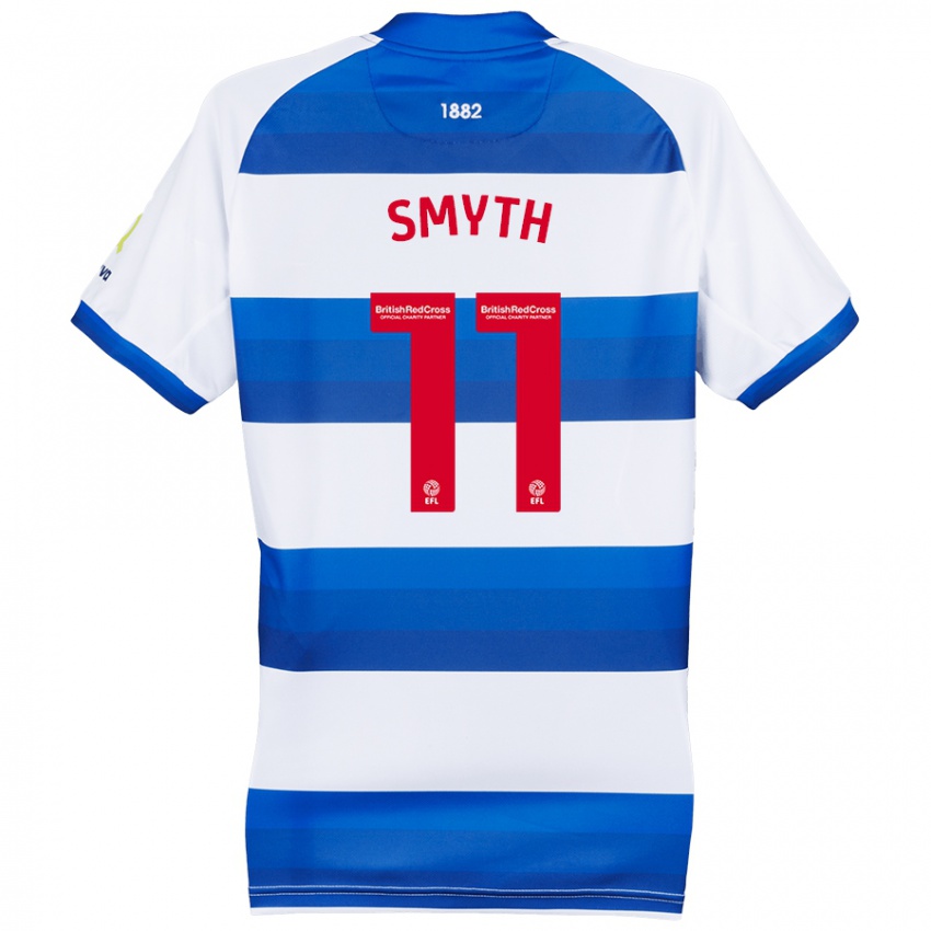 Niño Camiseta Paul Smyth #11 Blanco Azul 1ª Equipación 2024/25 La Camisa Argentina