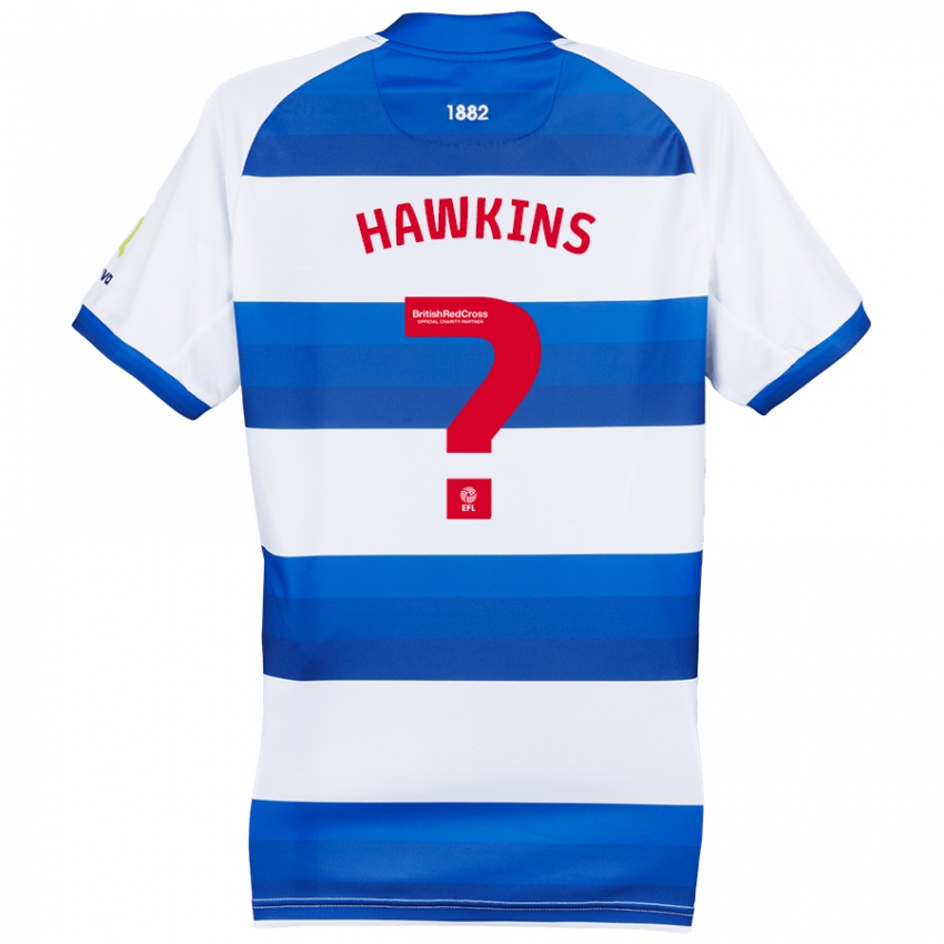 Niño Camiseta Henry Hawkins #0 Blanco Azul 1ª Equipación 2024/25 La Camisa Argentina