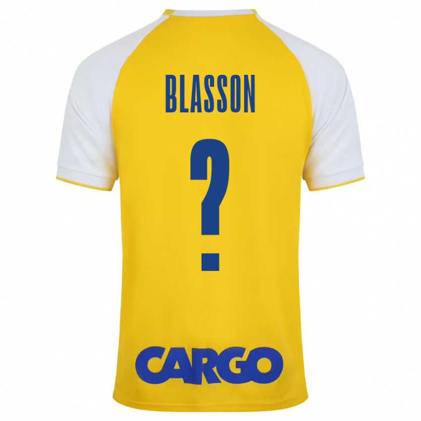 Niño Camiseta Ariel Blasson #0 Amarillo Blanco 1ª Equipación 2024/25 La Camisa Argentina