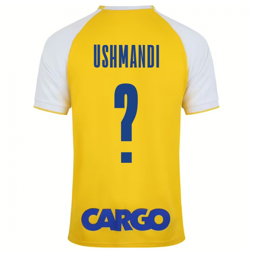 Niño Camiseta Anar Ushmandi #0 Amarillo Blanco 1ª Equipación 2024/25 La Camisa Argentina