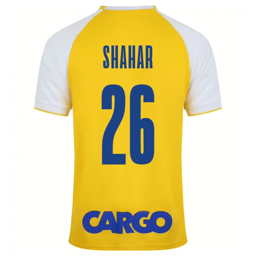 Niño Camiseta Ido Shahar #26 Amarillo Blanco 1ª Equipación 2024/25 La Camisa Argentina