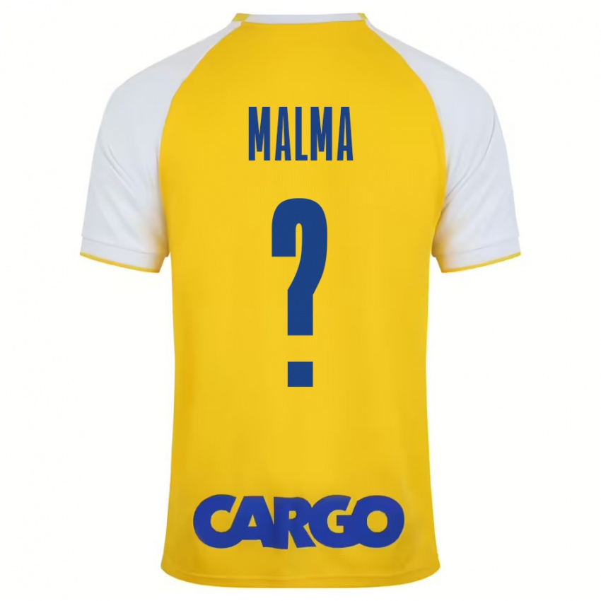 Niño Camiseta Itay Malma #0 Amarillo Blanco 1ª Equipación 2024/25 La Camisa Argentina