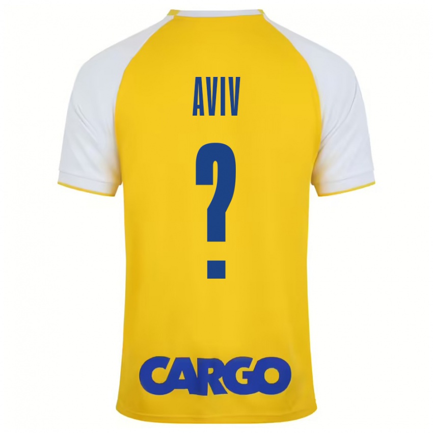 Niño Camiseta Yoyo Aviv #0 Amarillo Blanco 1ª Equipación 2024/25 La Camisa Argentina