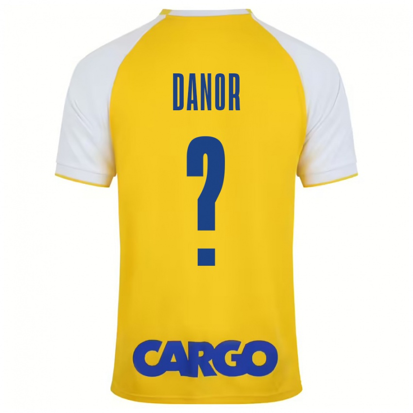 Niño Camiseta Yaheli Danor #0 Amarillo Blanco 1ª Equipación 2024/25 La Camisa Argentina