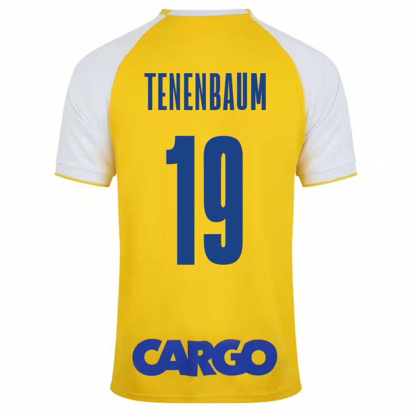 Niño Camiseta Daniel Tenenbaum #19 Amarillo Blanco 1ª Equipación 2024/25 La Camisa Argentina