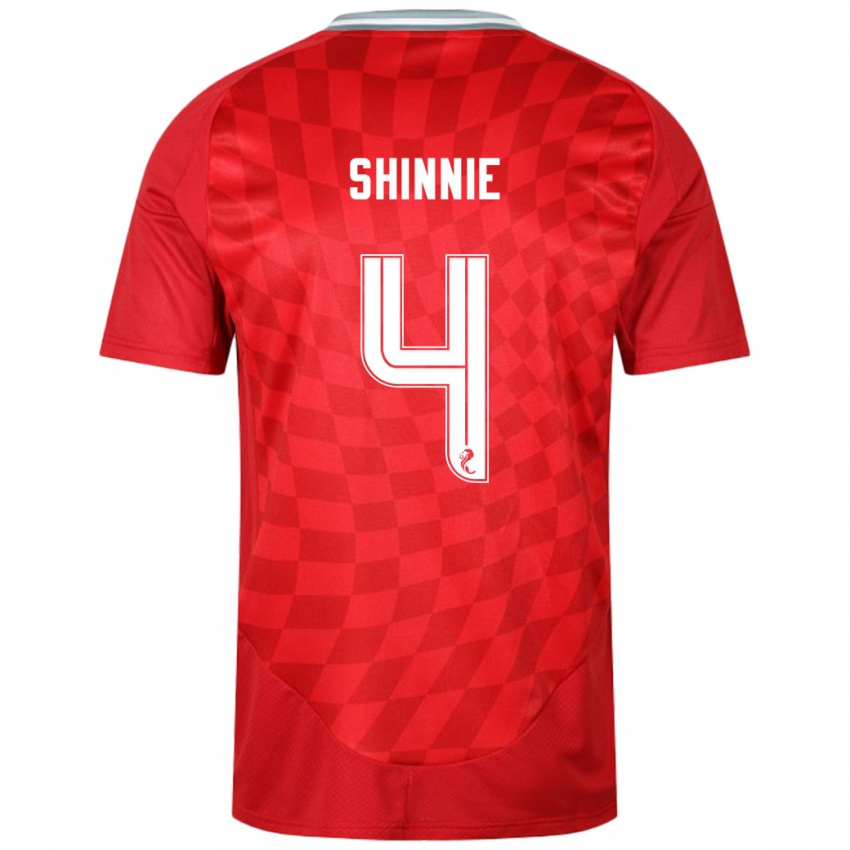 Niño Camiseta Graeme Shinnie #4 Rojo 1ª Equipación 2024/25 La Camisa Argentina