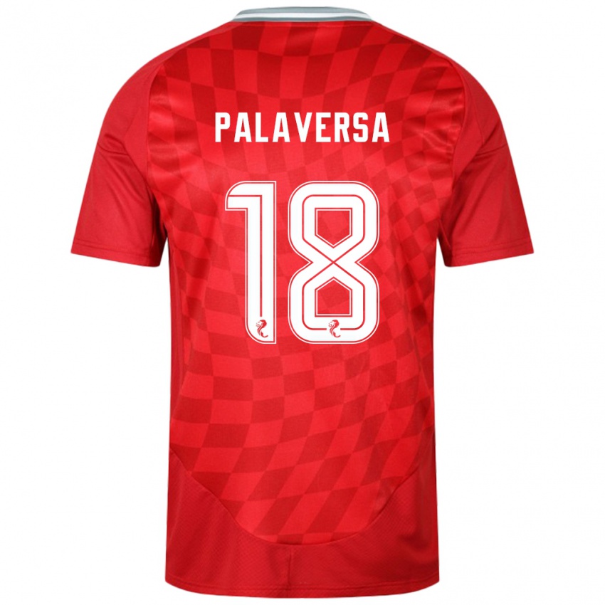 Niño Camiseta Ante Palaversa #18 Rojo 1ª Equipación 2024/25 La Camisa Argentina