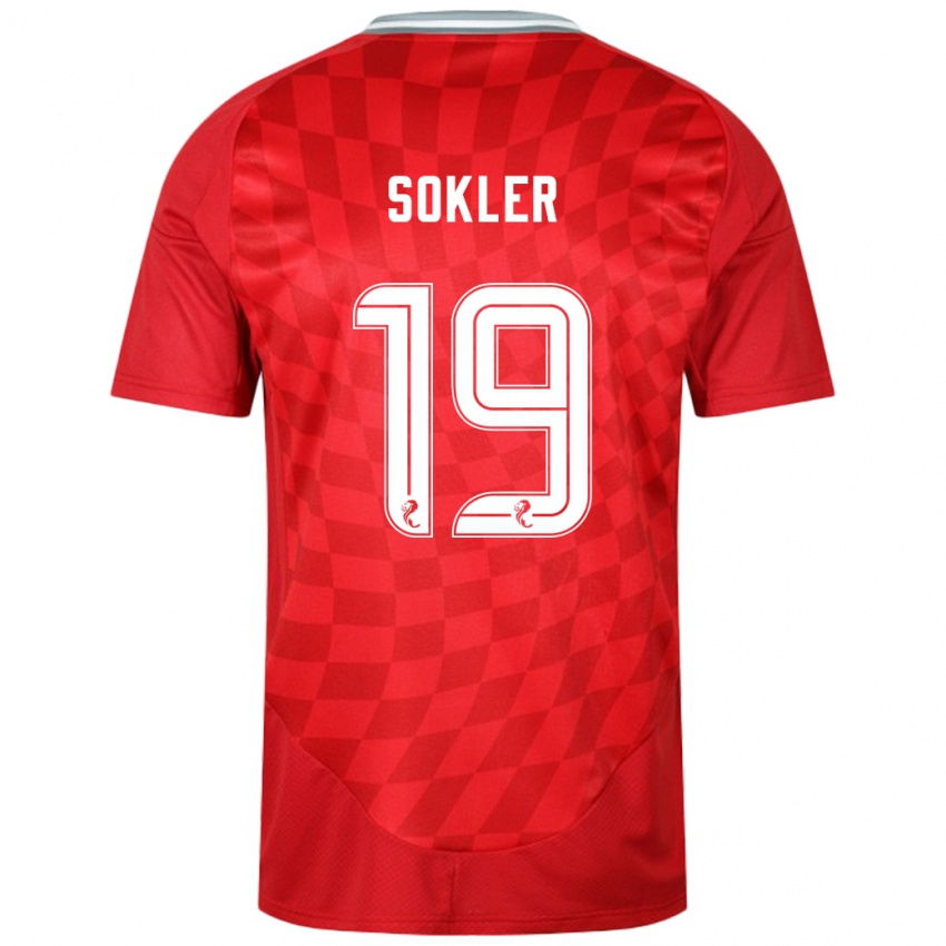 Niño Camiseta Ester Sokler #19 Rojo 1ª Equipación 2024/25 La Camisa Argentina