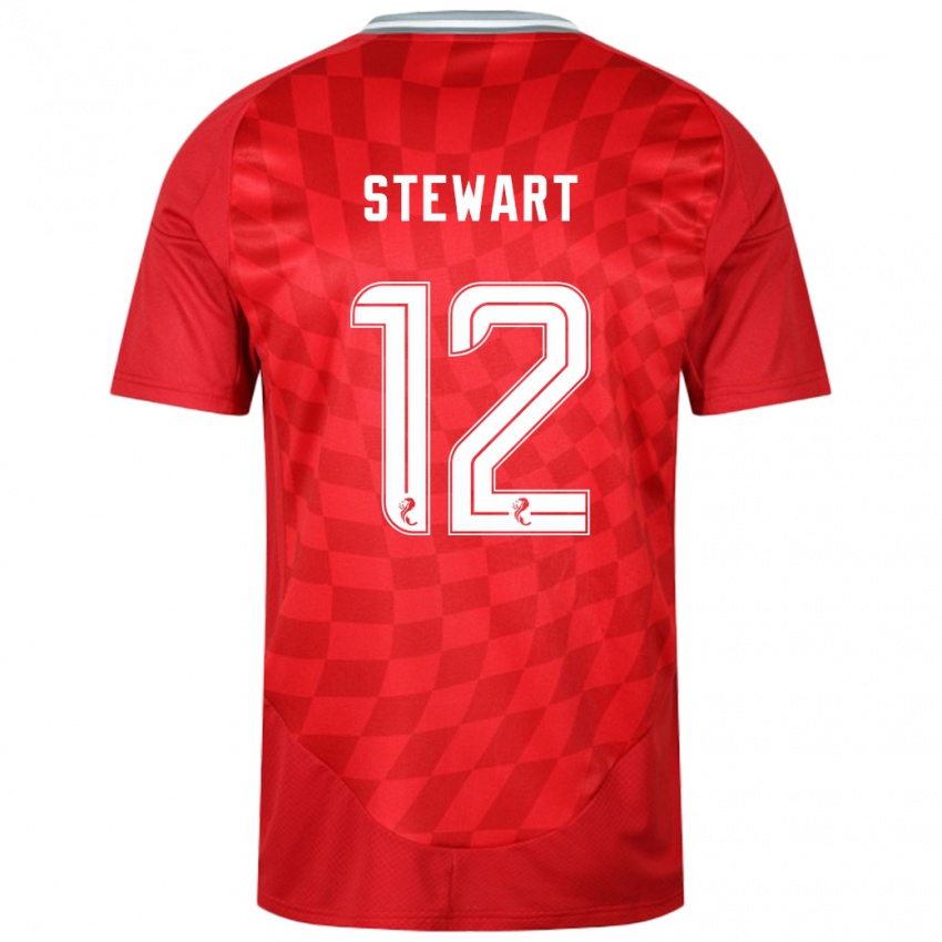 Niño Camiseta Hannah Stewart #12 Rojo 1ª Equipación 2024/25 La Camisa Argentina